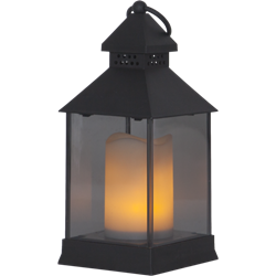 Bild von Laterne Flame 25cm schwarz 6er-Set Outdoor