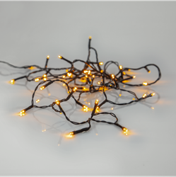 Bild von LED Mini-Lichterketten Golden warmwhite 80-teilig schwarz