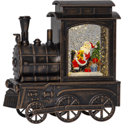 Zeige Details für Winter, Laterne Lokomotivmit Glitzer Bild von Winter, Laterne Lokomotivmit Glitzer