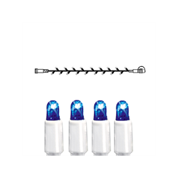 Zeige Details für System LED Lichterkette Extra 5m blau, weisses Kabel Bild von System LED Lichterkette Extra 5m blau, weisses Kabel