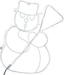 Zeige Details für Silhouette Neoled Schneemann weiss Bild von Silhouette Neoled Schneemann weiss