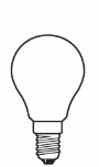 Bild von Zierlampen matt 24V 15W E14