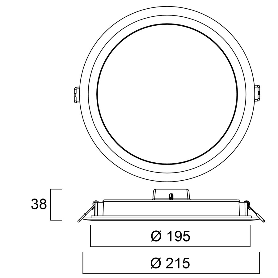 Bild von Start Eco Downlight Einbau rund 1250lm 15W 3000K