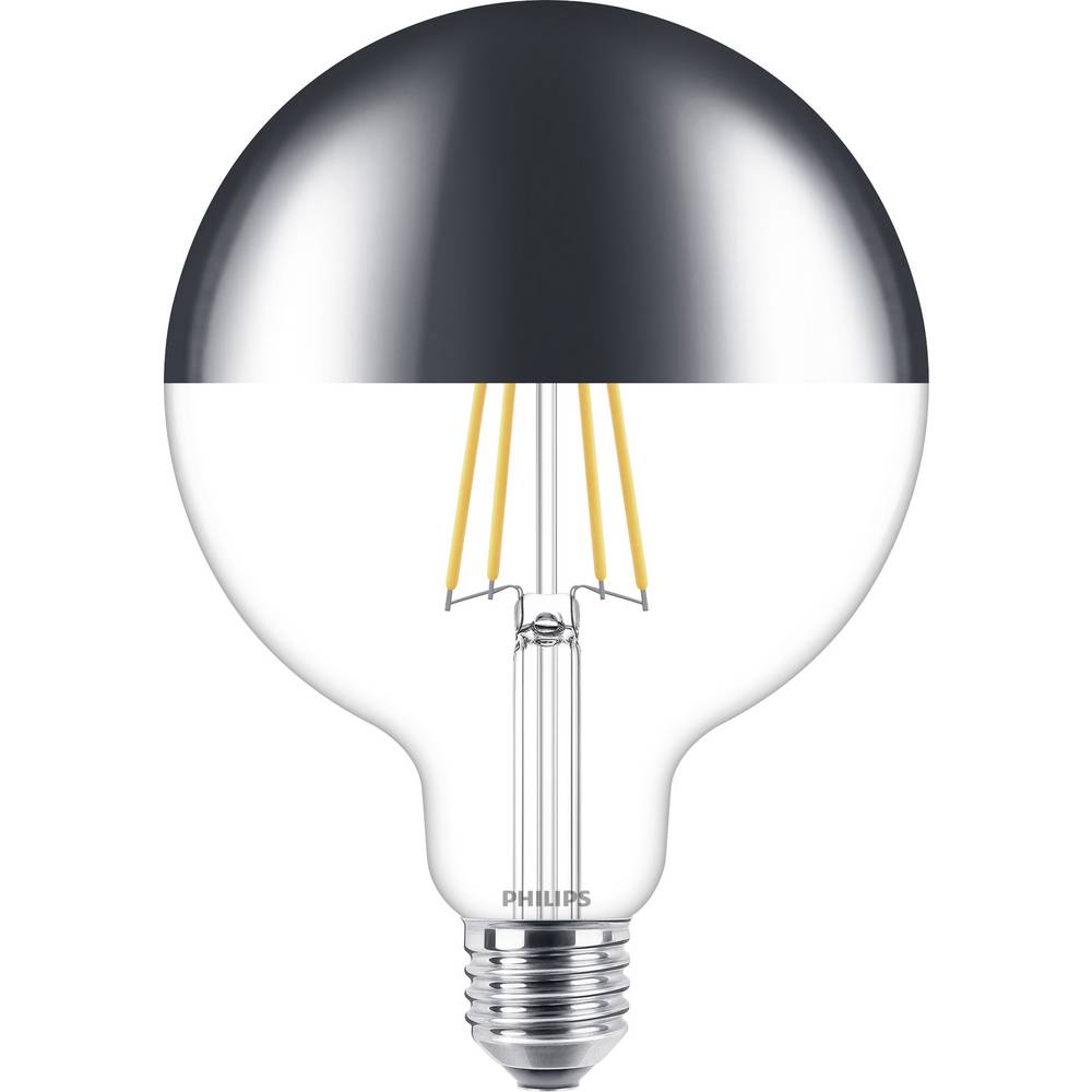 Bild von Kopfspiegel Globe 120MM LED silber 240V 7.2=50W/2700K E27