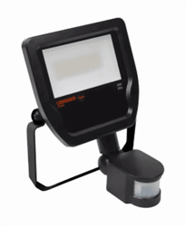 Bild von Floodlight LED 50W/4000K black Sensor IP65