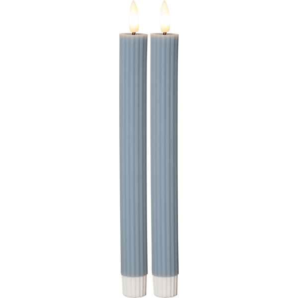 Bild von LED Dinner Flamme Stripe  blau 2.1x25cm 2er-Set IP20