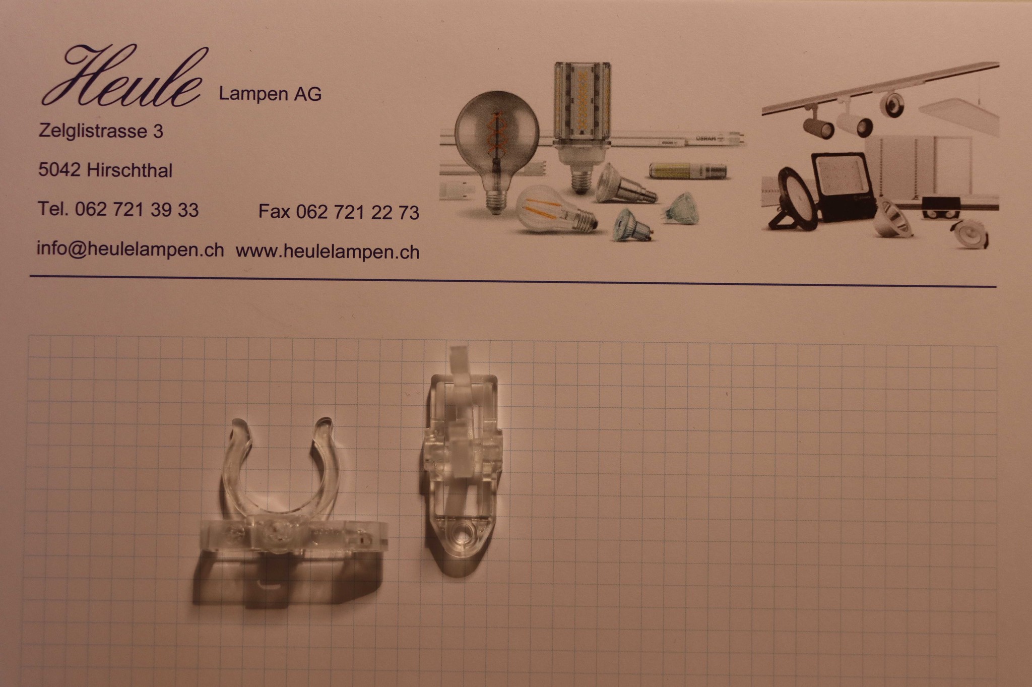 Bild von Halterung T5 transparent