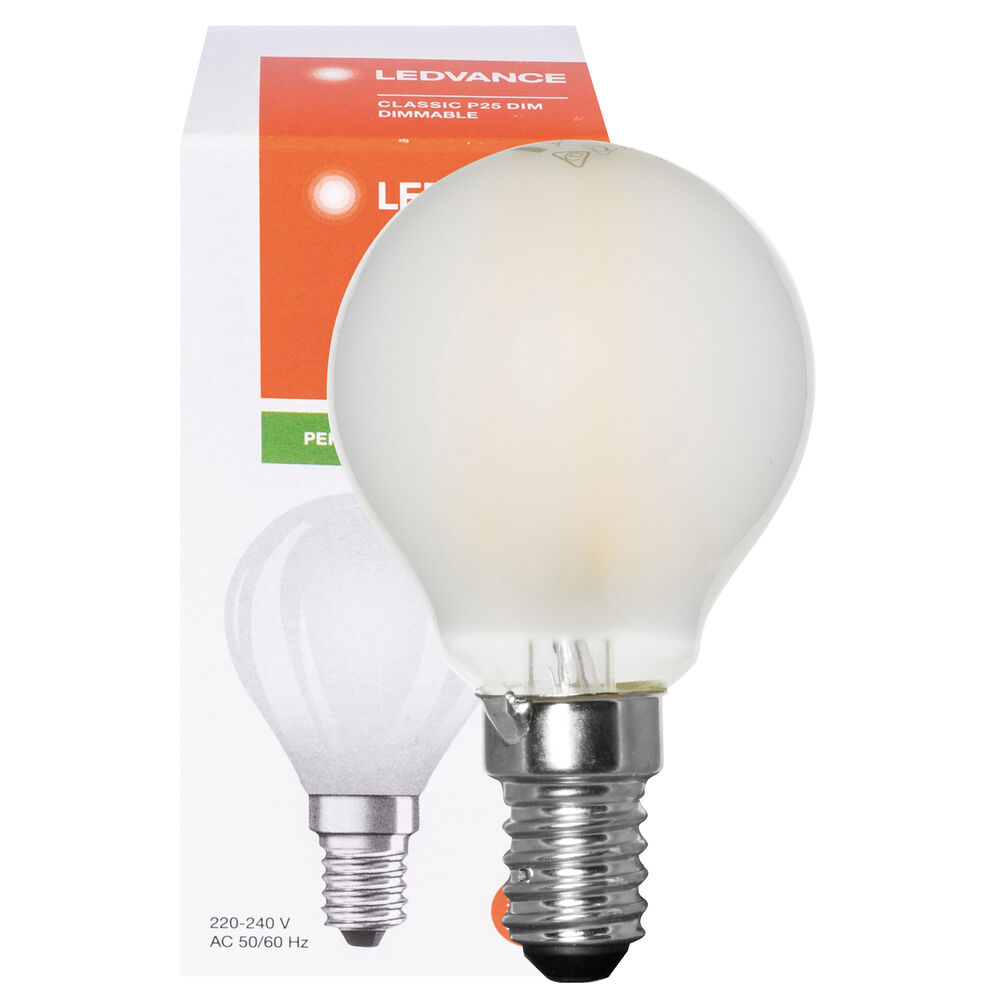 Bild von LED Classic P40 matt 240V 3.4W/827 E14 DIM