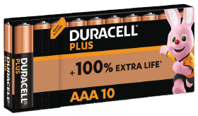 Bild von Duracell plus LR03 MN2400 AAA 1,5V 10-er Blister