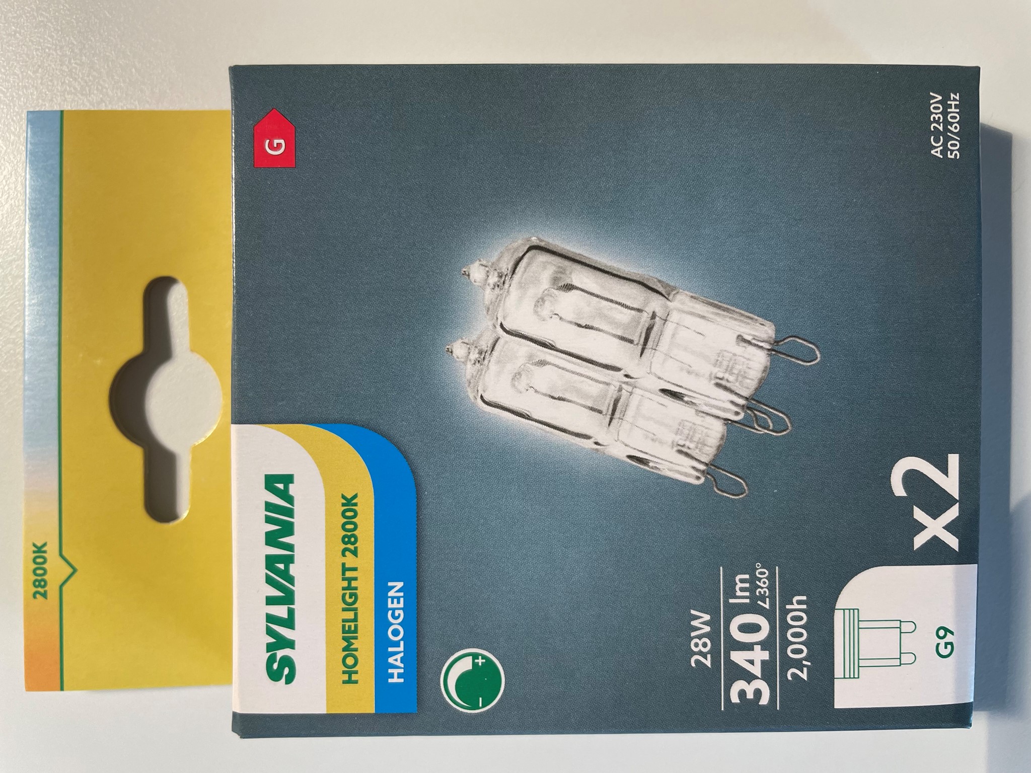 Bild von Hi-Pin Eco 230V 28W (40W) klar G9 Duo-Pack