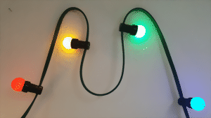 Bild von Illukette schwarz, 40 Fassungen, inkl. Zier LED