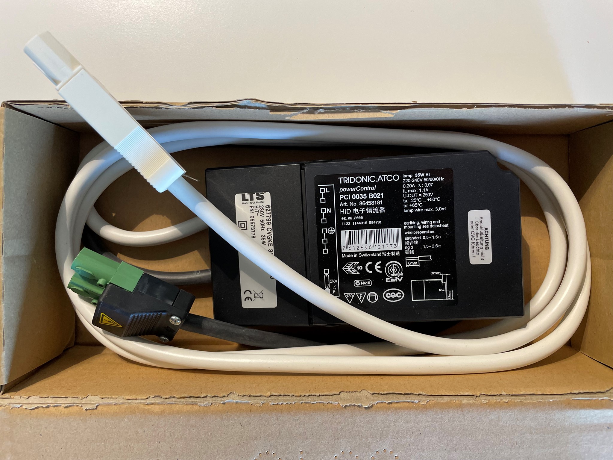 Bild von PCI 1x35W/230V mit Prim Wielandstecker