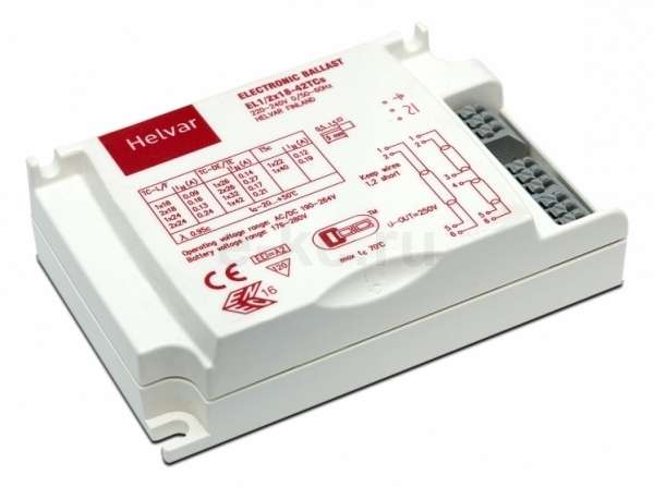 Bild von Electronic Ballast EL1/2x18W-42W TCs 220-240V 