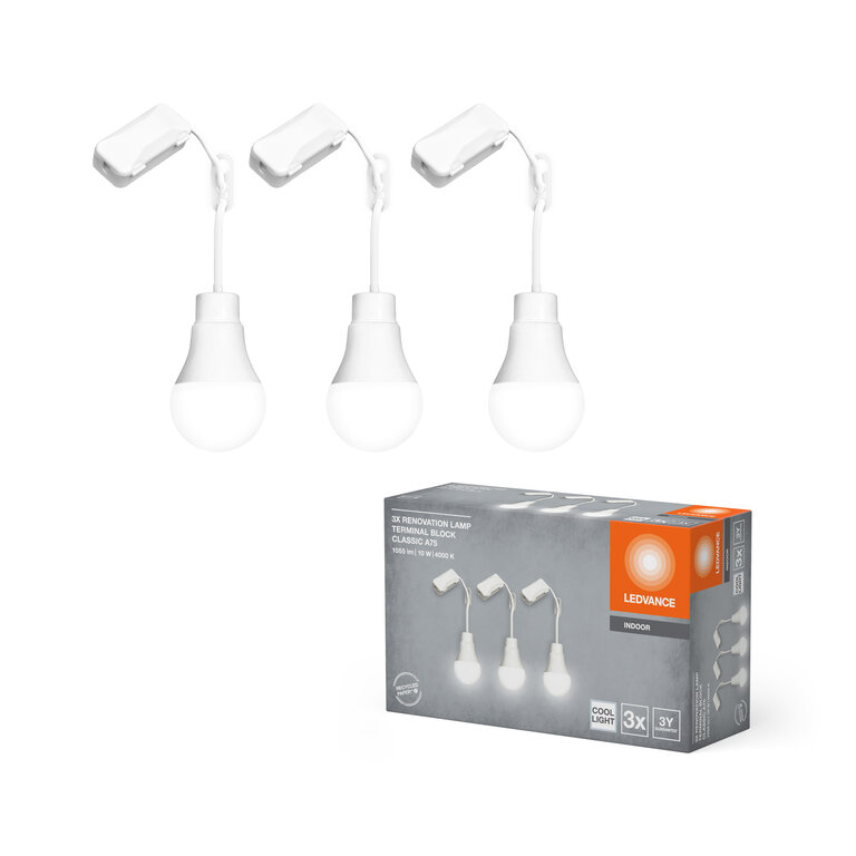 Bild von Renovation Lamp Classic A75 Terminal Block 10W 840 Triple Pack