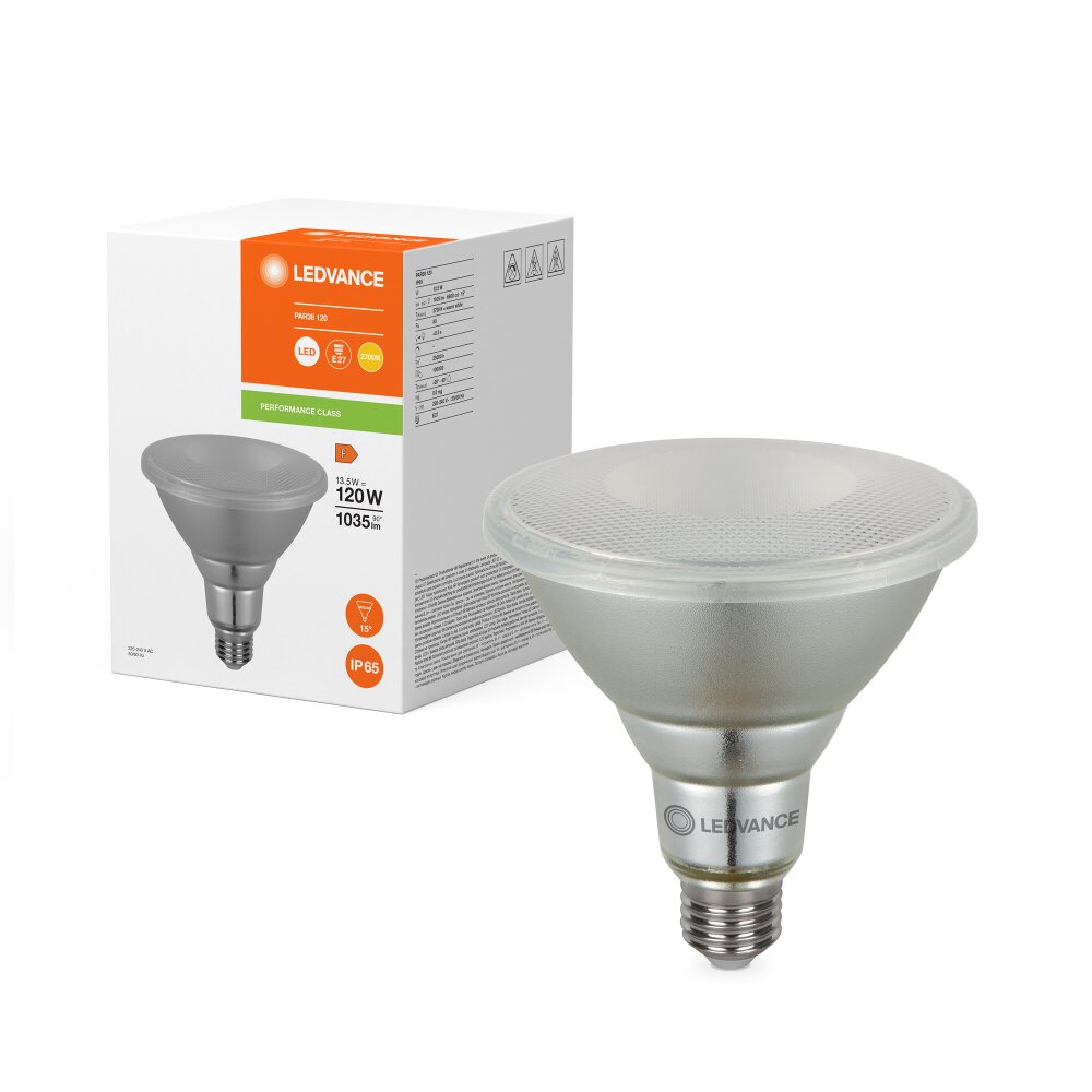 Bild von LED PAR38 120 240V 13.5W/827 15° E27