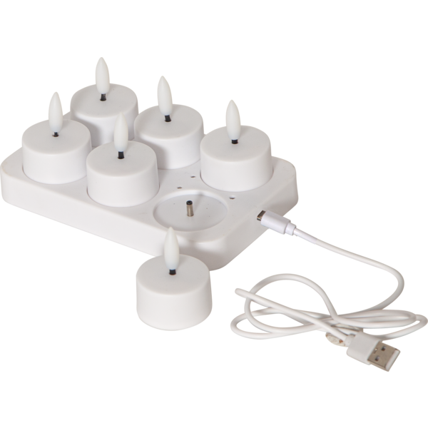 Bild von Teelichter 6er-Pack Flamme Charge