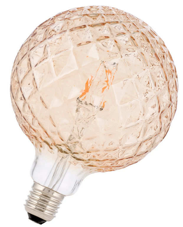 Bild von LED Filament Pine G125 240V 3W/2000K E27 Gold dimm