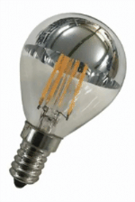 Bild von Kopfspiegel Tropfen LED silber P45 dimmbar 240V 3=27W/2700K E14