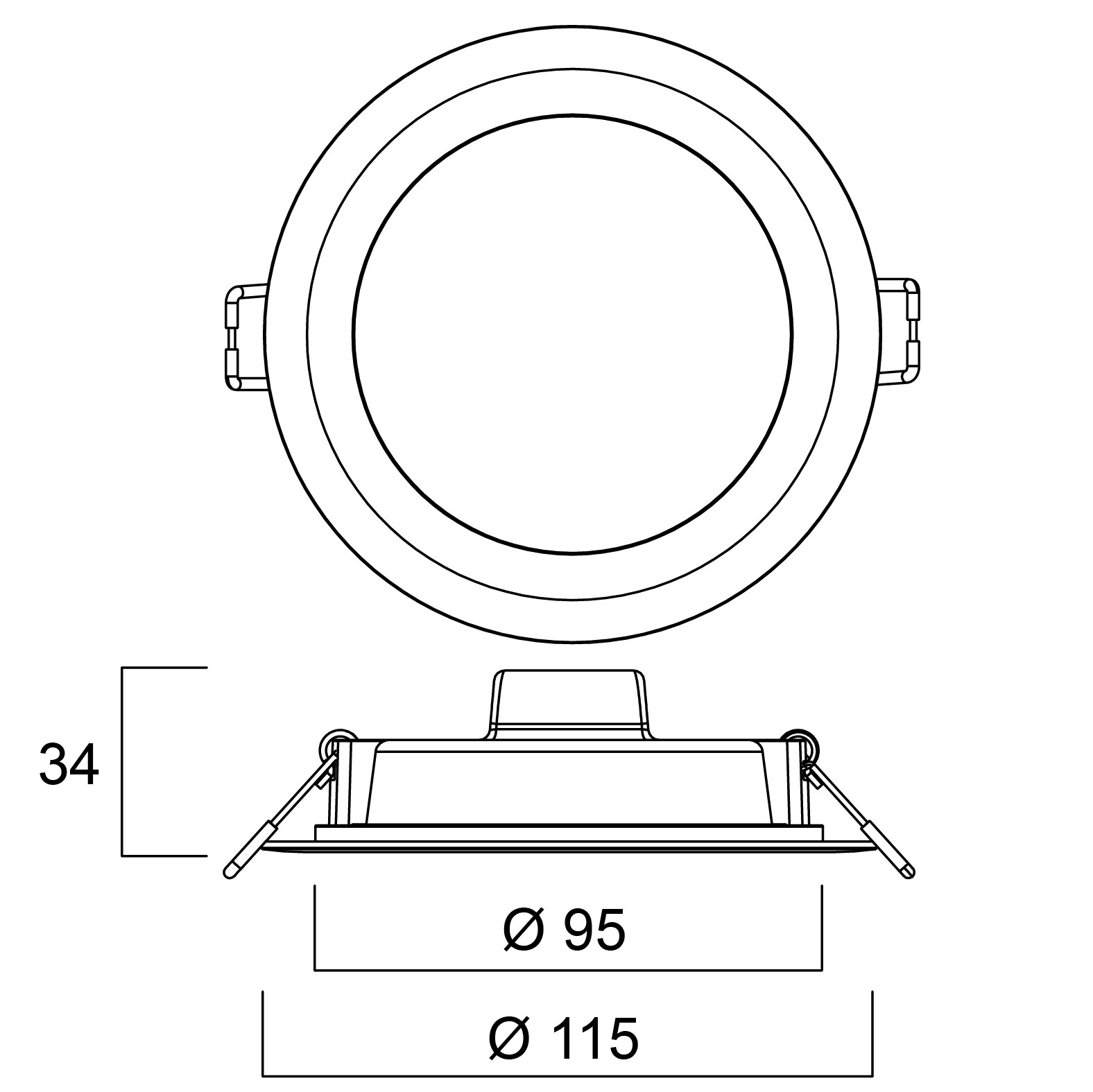 Bild von START Downlight Eco 95 8W 660lm 840