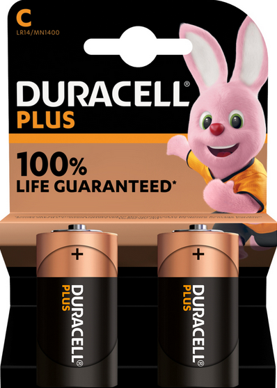 Bild von Duracell plus LR14 MN1400 C 2-er Blister