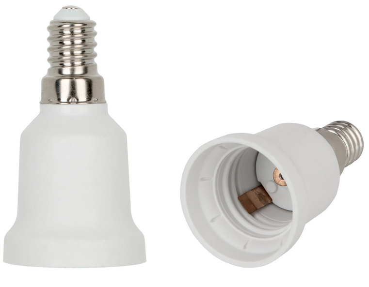 Bild von Adapter/Lampenfassung E14 auf E27