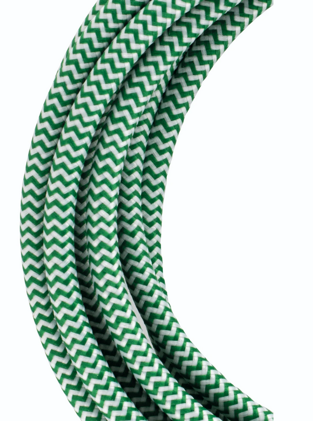 Bild von Textilkabel 3 Meter grün/weiss 2x0.75mm2