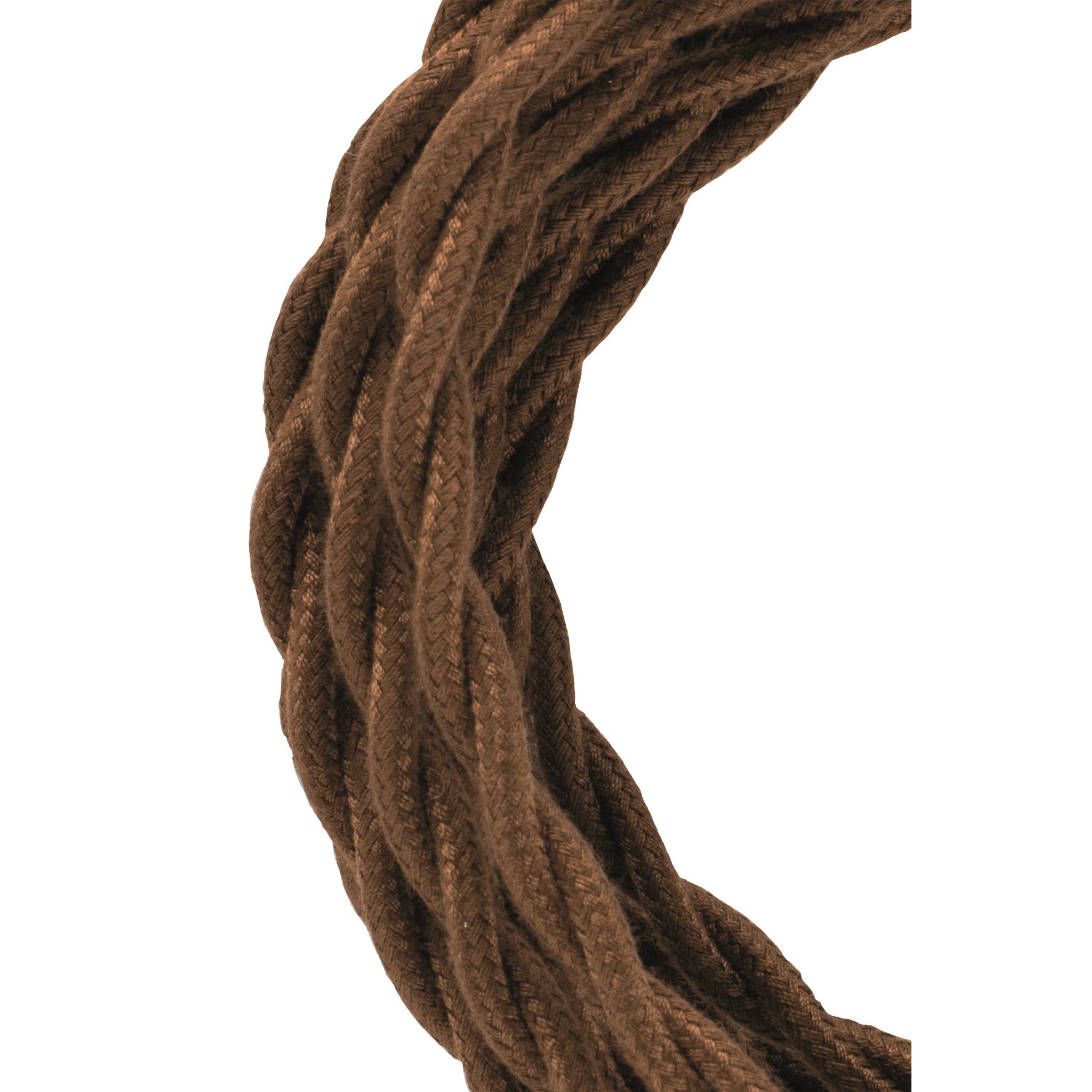 Bild von Textilkabel 3 Meter Twisted braun 2x0.75mm2