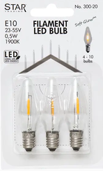 Bild von Ersatzlampen LED 23-55V AC/DC 5Lm, 0.5W 1900K, E10, 3er-Set