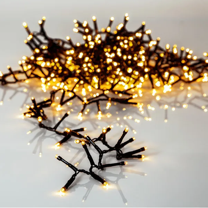 Bild von LED Mini-Lichterketten Golden warmwhite 1200-teilig schwarz