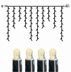 Bild von System LED Icicle Extra 2x1 Meter schwarzes Kabel