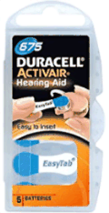 Bild von Duracell Hearing Aid 675 1,4V Zinc Air 6er-Blister