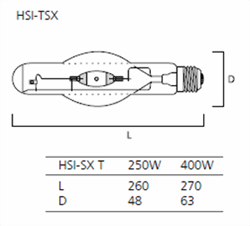 Bild von HSI-TSX 250W/4200K E40