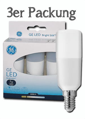 Bild von LED BrightStik 240V 7W/840 600lm E14 3-er Set