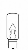 Bild von Waagelampen Röhrenform klar 12V 35W Ba20s