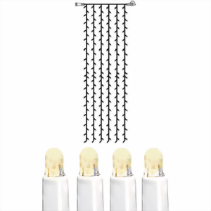 Bild von System LED Vorhang Extra 1x4m kaltweiss, weisses Kabel