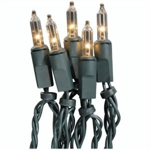 Bild von Mini-Lichterketten 230V Pisello Halogen grün Rotpfeil