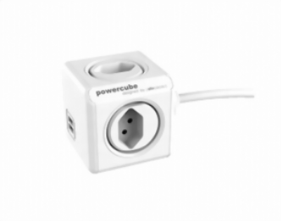 Bild von Steckdose PowerCube Extended USB weiss