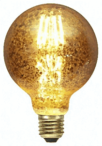 Bild von Gold Flake Globe 95mm 230V 3.5W 1900K E27