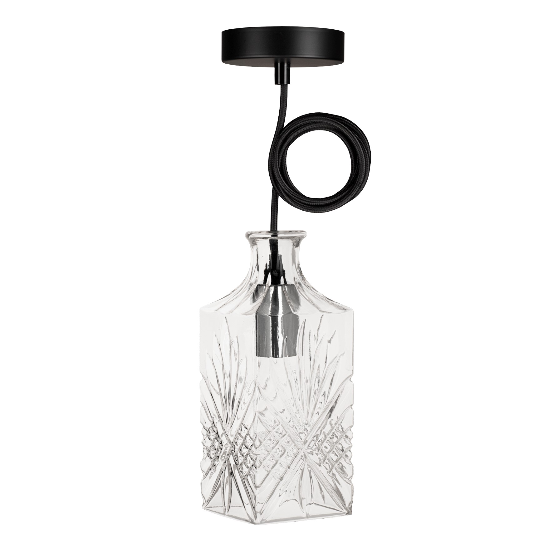 Bild von Crystal Pendelleuchte Jack E27 Glas 1.5M