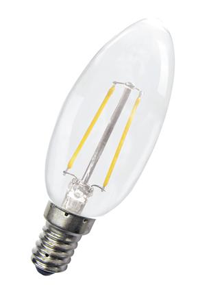 Bild von Kerzen LED C35 klar 240V 1.8=20W/2700K E14