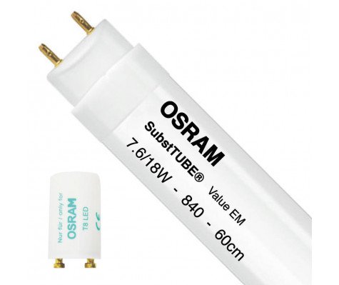 Bild von LED TUBE Value EM ST8V 6.6W/830 warmweiss 720lm 600mm