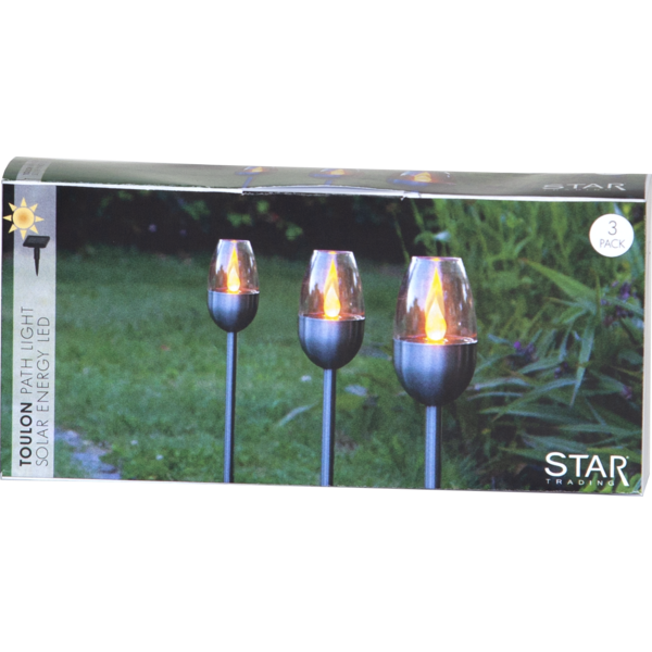 Bild von Gartenspiess Toulon silber 3er-Set