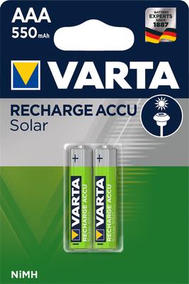 Bild von Varta Accu Solar AAA 1.2V 550mAh 2er-Blister