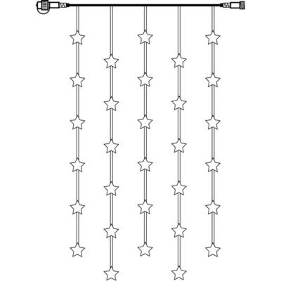 Bild von System Decor Sternenvorhang Extra 0.9x1.2 Meter, weisses Kabel