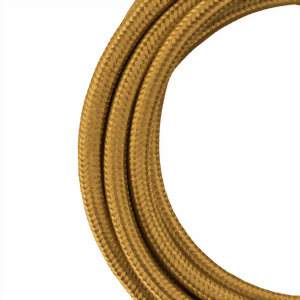 Bild von Textilkabel 3 Meter metallic gold 2x0.75mm2