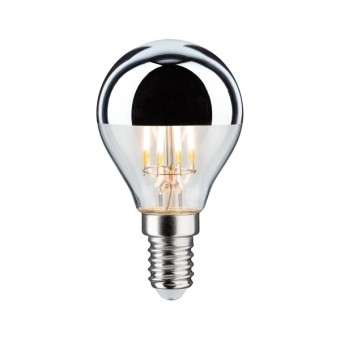 Bild von Kopfspiegel Tropfen LED silber P45 dimmbar 240V 4.8=40W/2700K E14