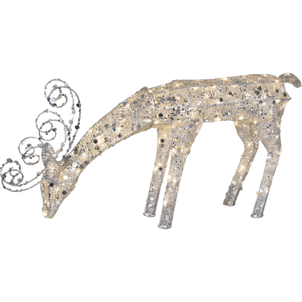 Bild von Sequini Rentier 116x55cm silber