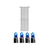 Bild von System LED Vorhang Extra 1x4m blau, schwarzes Kabel, Bild 1