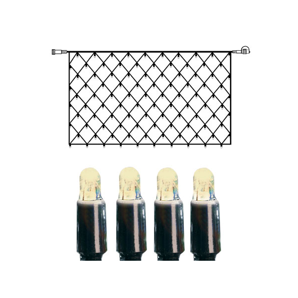 Bild von System LED Netz Extra 2x1m warmweiss, schwarzes Kabel ab August 26 lieferbar