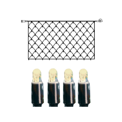 Bild von System LED Netz Extra 2x1m warmweiss, schwarzes Kabel